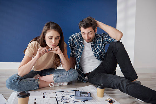 Couple tired of planning their new house