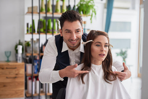 Good advice from male hairdresser