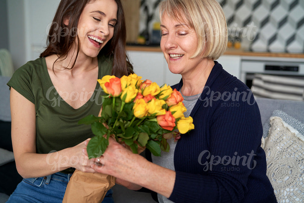 Bouquet of flowers for loving mother