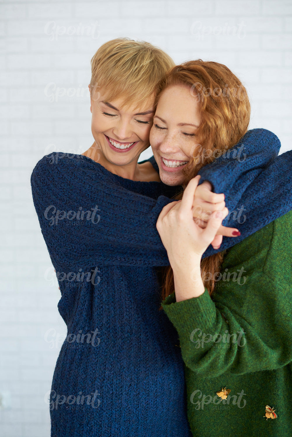 Two girls embracing each other