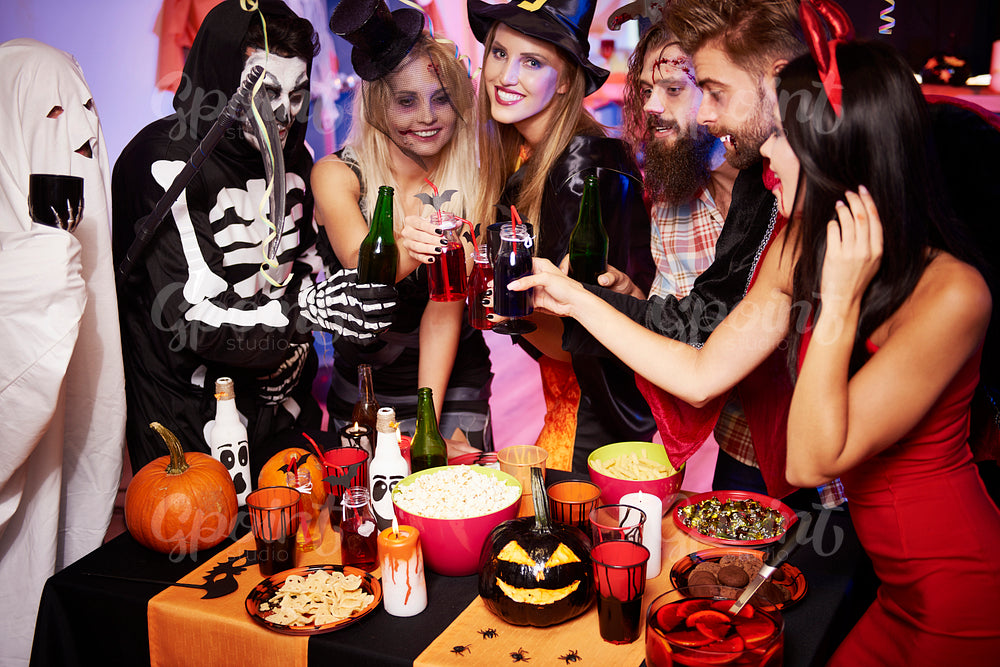 Cheers for great halloween party