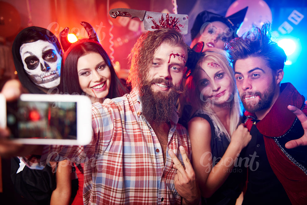 Selfie taken at the halloween party