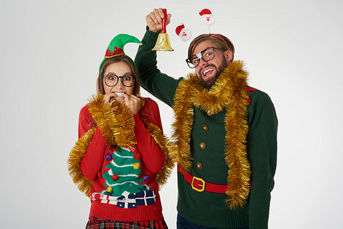 Nerd couple announces the Christmas