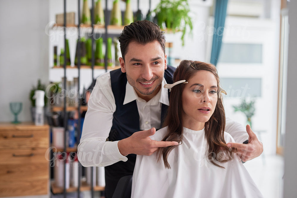 Good advice from male hairdresser