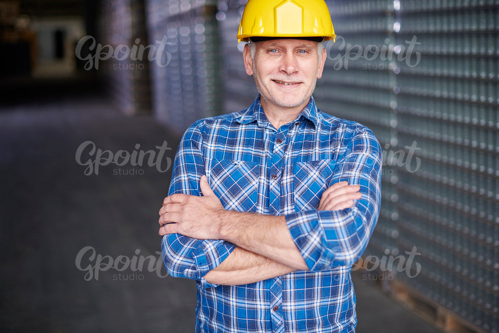 Portrait of manual worker at the warehouse