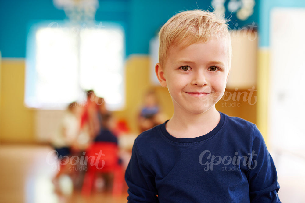 Portrait of smiling preschool boy